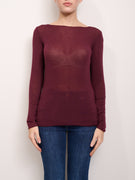 IDENTITY - CASHMERE SWEATER - BORDEAUX