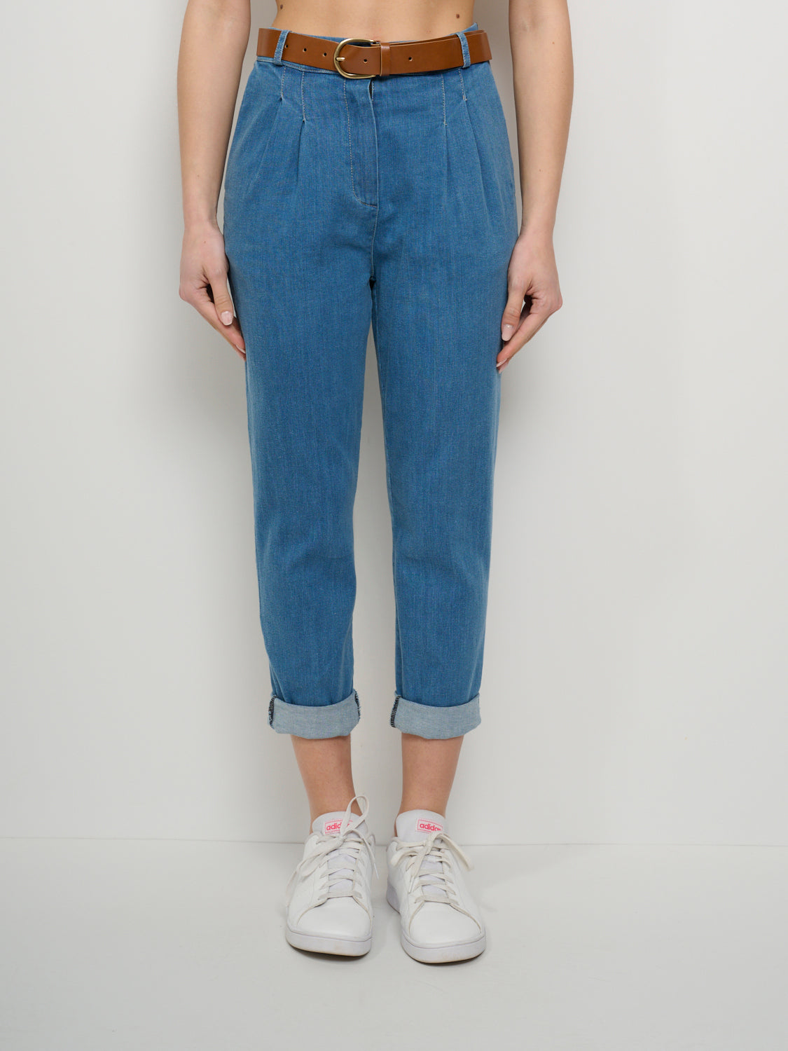 Pantalone 5 tasche uomo in denim elasticizzato taglie regolari