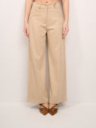 TENSION IN - SUEDE PANTS WITH LARGE POCKET - SUEDE