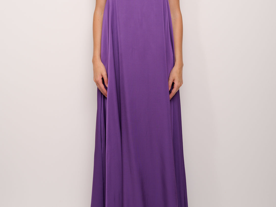 TENSIONE IN ABITO SPALLINE LUNGO MELANZANA