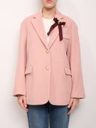 TENSION IN - OVERSIZED SINGLE BREASTED SOLID COLOR JACKET - PINK