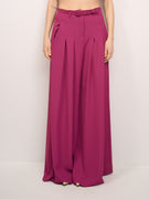 IMPERIAL- PANTALONE VITA ALTA PENCES LARGO - MAGENTA
