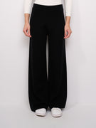 IDENTITY - PANTALONE MAGLIA LARGO SENZA TASCA - NERO