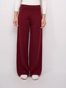 IDENTITY - PATCH POCKET SWEATER TROUSERS WIDE - BORDEAUX
