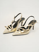 DIVINE FOLLIE - SCARPA SLINGBACK - PLATINO