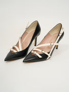 DIVINE FOLLIE - SCARPA DECOLLETE - NERO/BIANCO